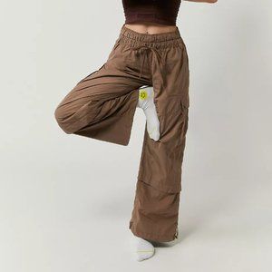 Free People FP Movement Playing Hard To Get Pants Khaki Cargo XS